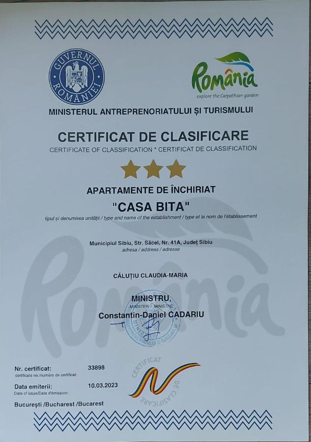 Apartamento Casa Bita Sibiu Exterior foto